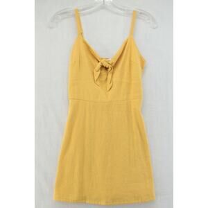 Hollister Yellow Tie-Front Blouse